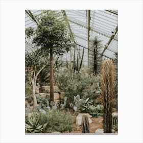 Cacti Greenhouse At Kew Gardens Canvas Print