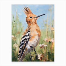 Bird Painting Hoopoe 4 Canvas Print