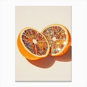 Oranges With Glitter Canvas Print