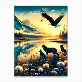 Wild Animal Illustration 135 Canvas Print