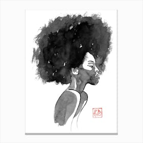 Afro Hair 03 Canvas Print