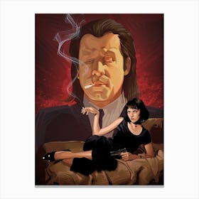 Pulp Fiction Tarantino Vega mia Canvas Print