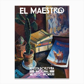 Mexican El Maestro Painting Canvas Print