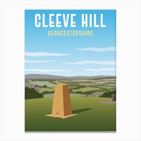 Cleeve Hill Cheltenham Cotswold Peak Canvas Print