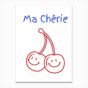Ma Cherie Poster Canvas Print