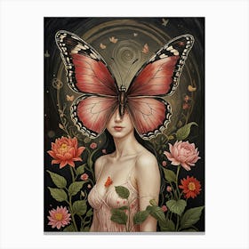 Butterfly Girl 1 Canvas Print