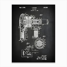 Bathroom Decor Bath Decor Bathroom Wall Art Bathroom Poster Bathroom Blueprint Hairdryer Patent Print Bathroom Patent Hb5251 Canvas Print