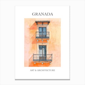 Granada Travel And Architecture Poster 2 Canvas Print