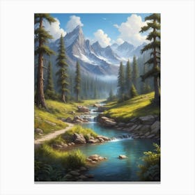 Landscape Painting 31 Canvas Print