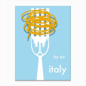 By Air Italy Travel Canvas Print