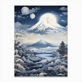 Eternal Elegance: Mount Fuji in the Skyline Canvas Print