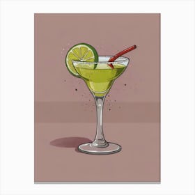 Margarita Cocktail Canvas Print