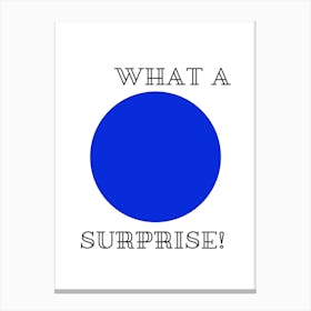 What A Blue Surprise Canvas Print