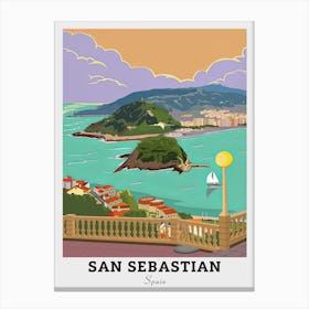 San Sebastian Travel Canvas Print