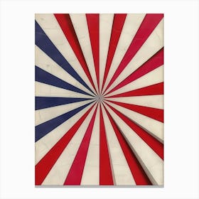 Red White And Blue 3 Canvas Print