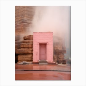 Pink House In Las Vegas Canvas Print