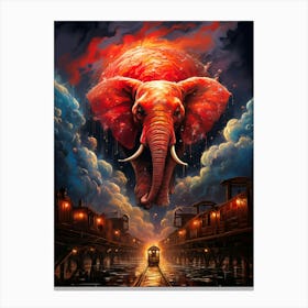 Elephant In The Sky 1 Canvas Print