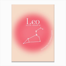 Leo - Starsign Canvas Print