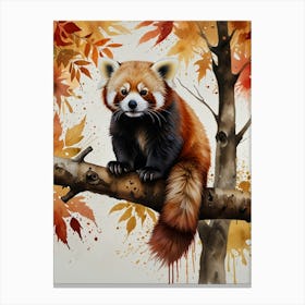 Red Panda 4 Canvas Print