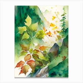 Poison Ivy In Rocky Mountains Landscape Pop Art 8 Canvas Print