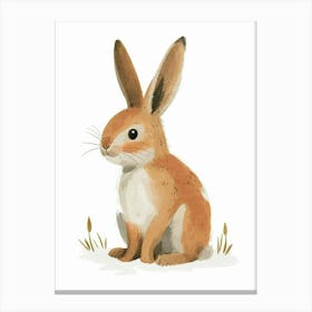 Belgian Hare Nursery Illustration 4 Canvas Print