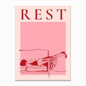 Rest - sofa Canvas Print