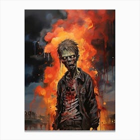 Zombies Of Paris Canvas Print