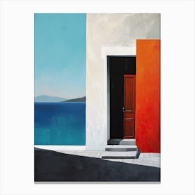 Door To The Sea, Greece Canvas Print