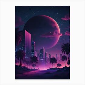 Futuristic Cityscape Canvas Print