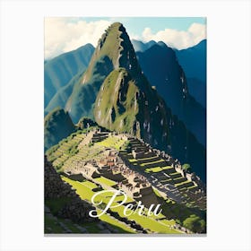 Peru Machu Picchu Canvas Print