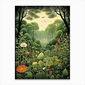 Callway Gardens Usa Henri Rousseau Style 2 Canvas Print