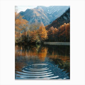 Autumn Lake In The Mountains 1 Canvas Print