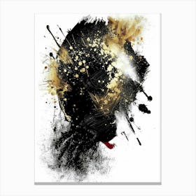 Black And Gold 113 Canvas Print