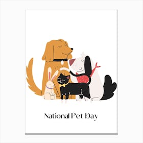 194.National Pet Day Canvas Print