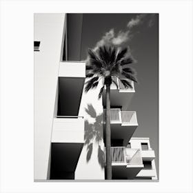 Alicante, Spain, Black And White Old Photo 1 Canvas Print