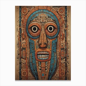 Aztec Mask Canvas Print