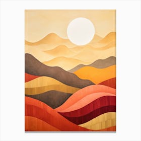 Sunset In The Mountains 14 Canvas Print
