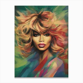 Tina Turner Abstract Painting 5 Canvas Print