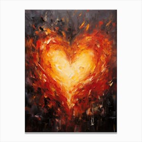 Heart Of Fire 3 Canvas Print