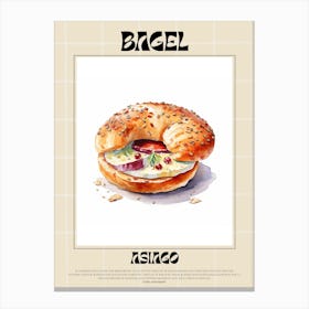 Asiago Bagel 3 Canvas Print