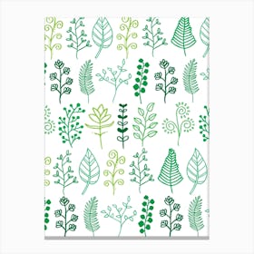 Botanical Green Canvas Print