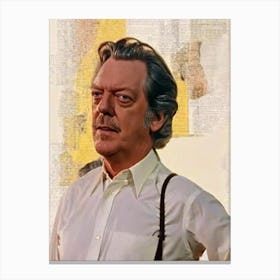 Donald Sutherland Retro Collage Movies Canvas Print