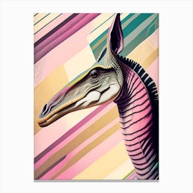 Corythosaurus Pastel Dinosaur Canvas Print