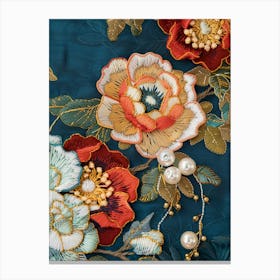 Chinese Embroidered Fabric 3 Canvas Print