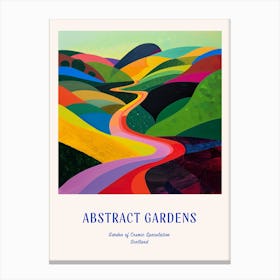 Colourful Gardens Garden Of Cosmic Speculation Scotland 1 Blue Poster Canvas Print