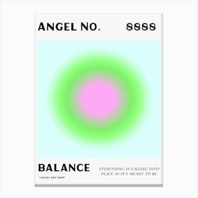 Angel Number 888 Balance Canvas Print