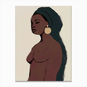 Nude Woman Canvas Print