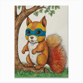 Super Squirrel 5 Canvas Print