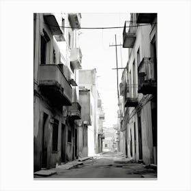 Palermo, Italy, Black And White Photography 4 Canvas Print