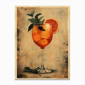 Aperol Spritz Orange 106 Canvas Print